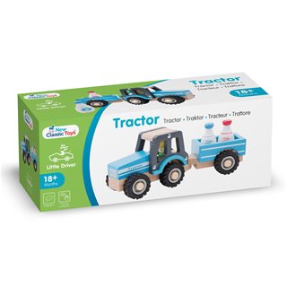 New Classic Toys - Tractor with Trailer - Milk Bottles
